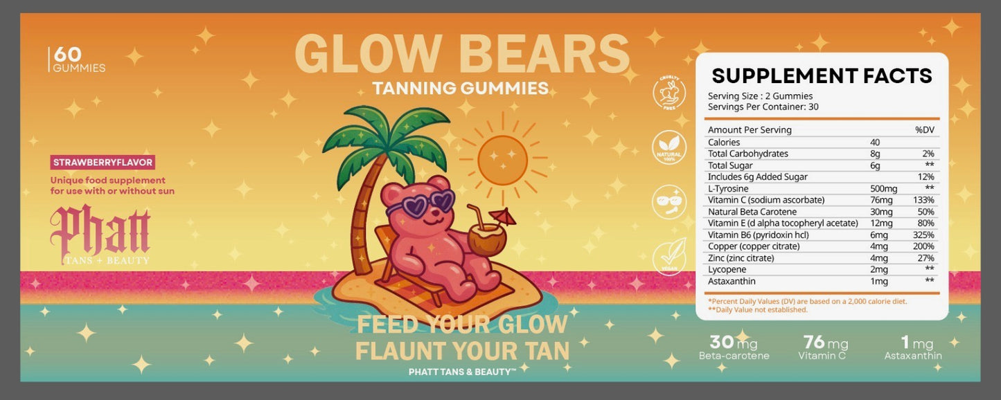 Glow Bears Tanning Gummies