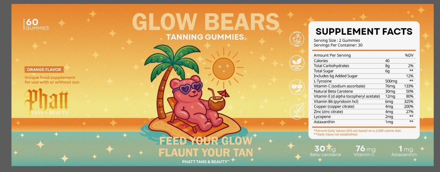 Glow Bears Tanning Gummies